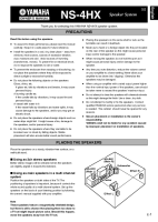 Yamaha NS-4-HX-Owners-Manual